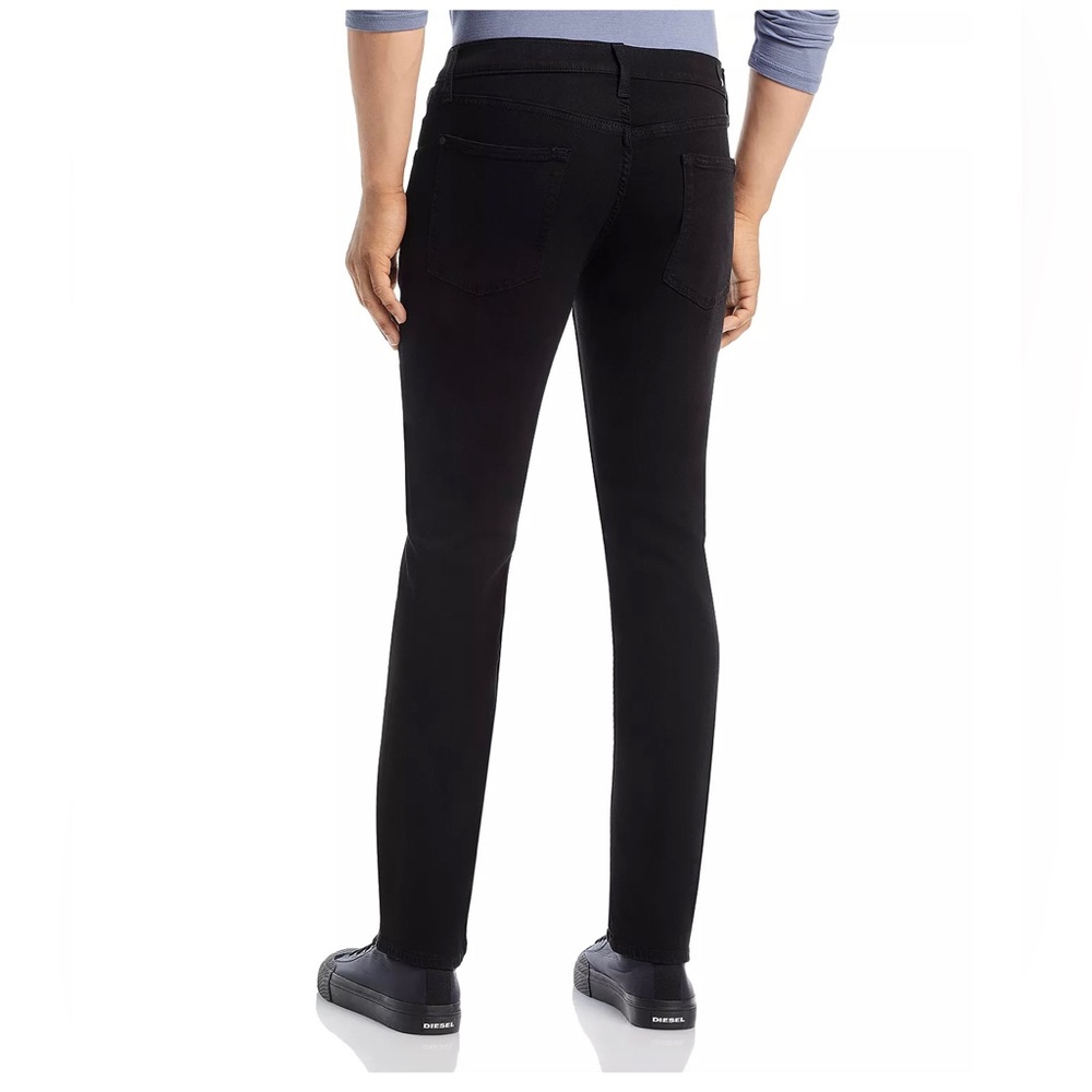 Men’s 7 for All Mankind Slimmy slim straight leg jeans. Black. Size 34.